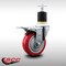 Service Caster 4'' SS Red Poly Swivel 1-7/8'' Expanding Stem Caster Total Lock Brake SCC-SSEXTTL20S414-PPUB-RED-178 - alternate 4